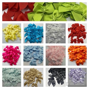 Mini Kleine Satin Handwerk Bandbögen 2 cm breit Handwerk Verzierungen