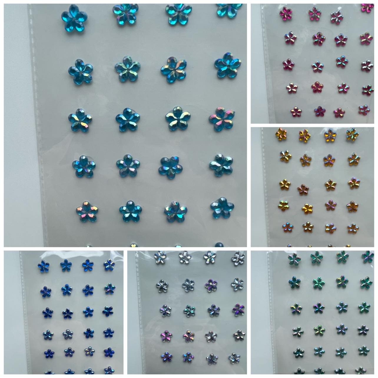 Adhesive Gems. Rainbow Gems. Peel n Stick Gems for Craft, Mixed Media,  Embellishment, Card Making