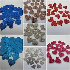 20 cuori adesivi glitterati/cuori dell'amore da 2 cm e 3 cm, fustellati per decorazioni/abbellimenti per biglietti. Disponibili altre misure, contattami per maggiori dettagli.
