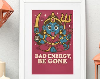 Goddess Kali Print | Retro-Modern Hindu Art (Digital Download)