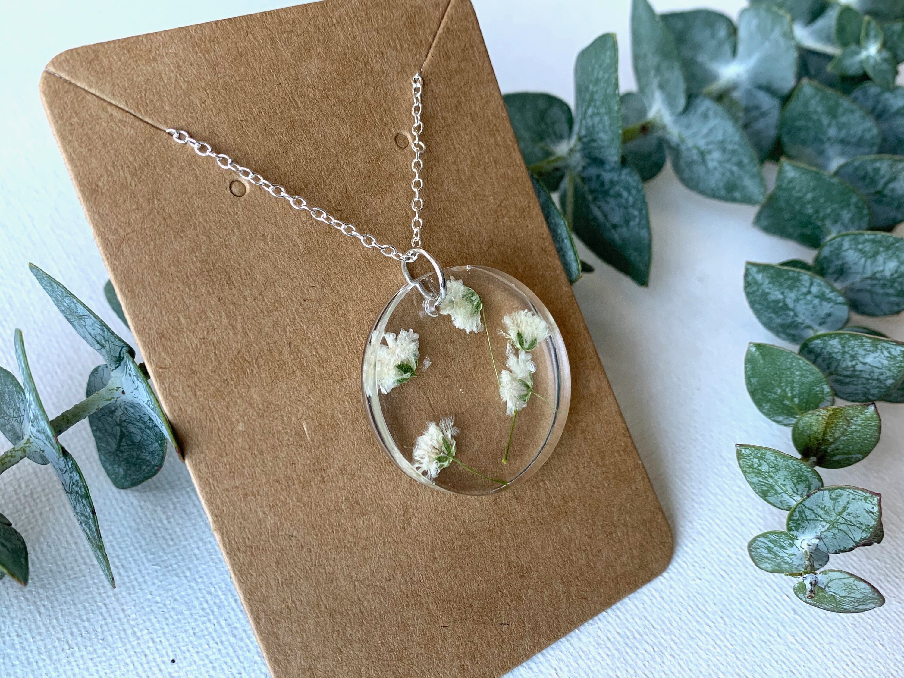 Floral necklace made with REAL flowers Etsy