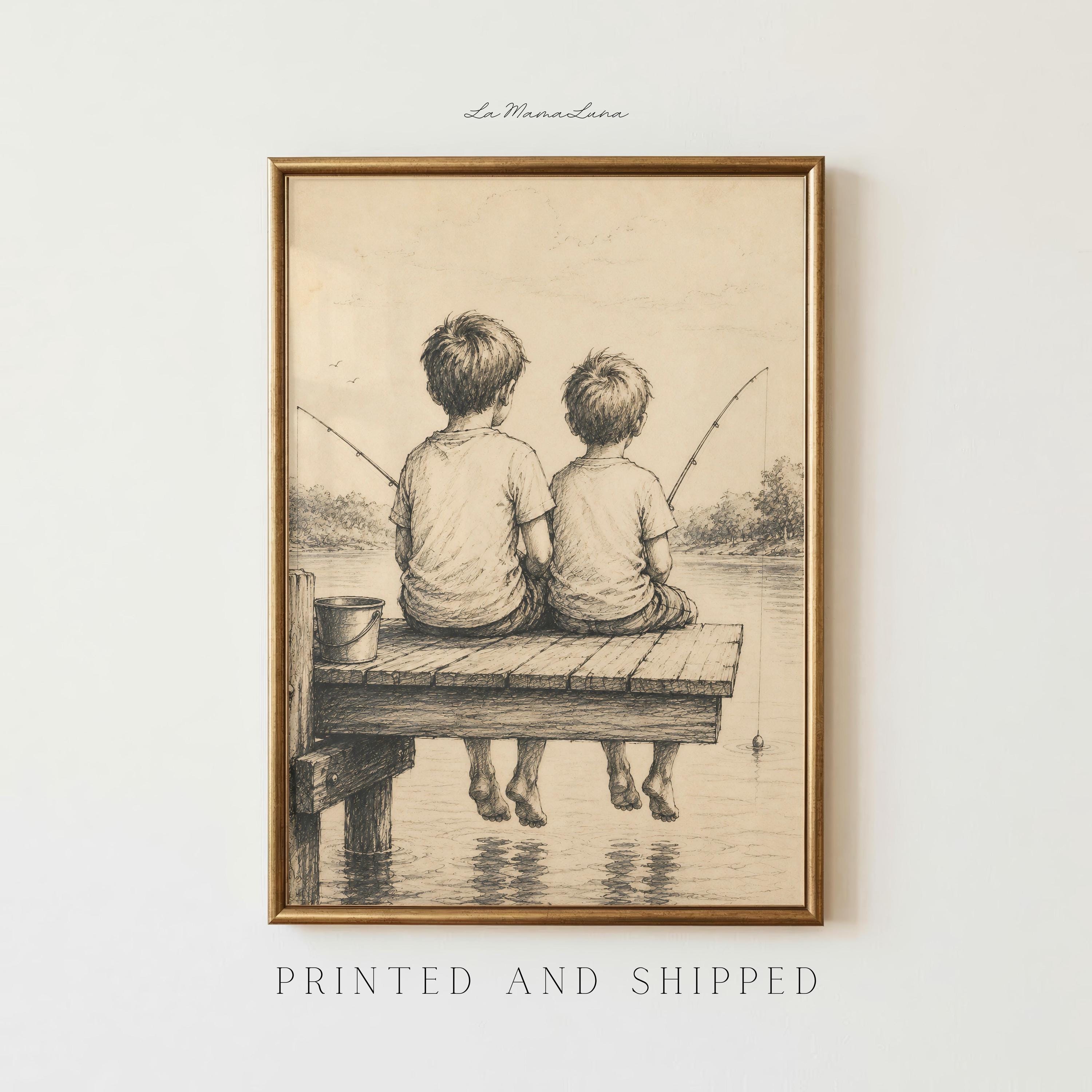 Two Boys Painting - Etsy