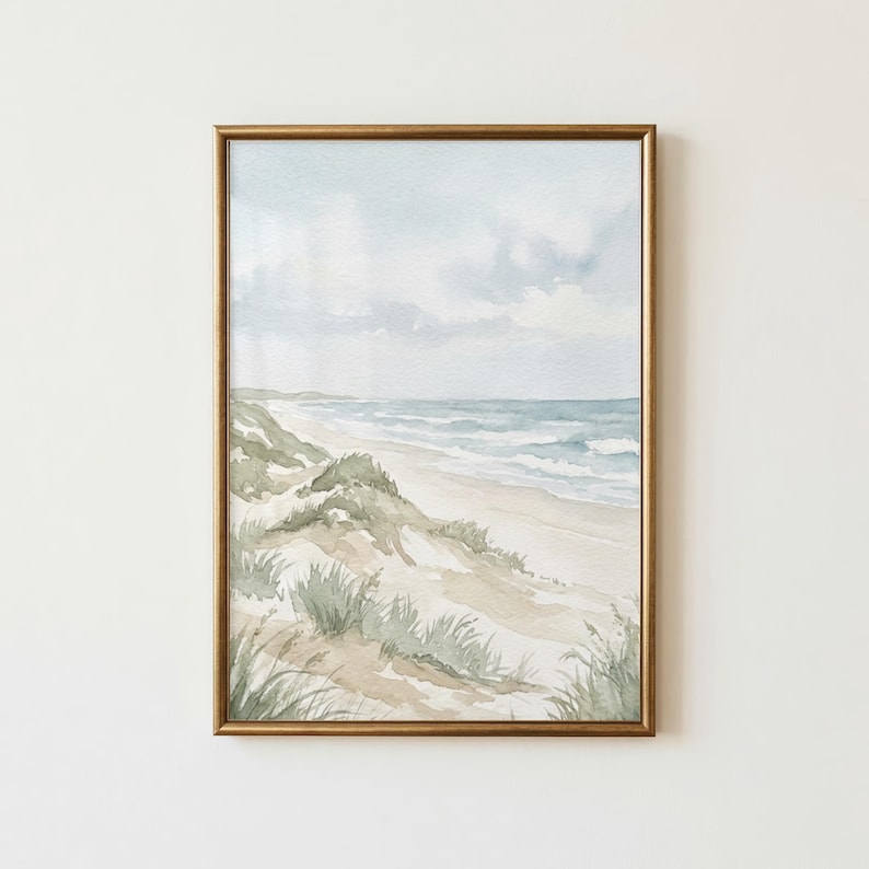 Coastal Lighthouse Print Set of 3, Beach Wall Art Set, Watercolor Ocean Prints, Nautical Coastal Decor, Seaside Cottage Wall Art image 11