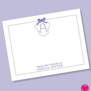 Pour chambre de bébé ou lit d'enfant ~ papeterie personnalisée ~ lot de 15 cartes plates ~ cadeau pour bébé ~ cartes de remerciement nouveau-né ~ cartes de remerciement baby shower