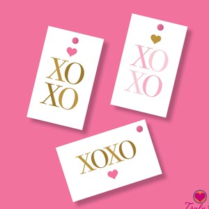 Étiquettes Love ~ XO ~ Saint-Valentin ~ Tous les jours ~ XOXO ~ Étiquettes cadeaux ~ Taille 2,75 x 4,5 pouces ~ Lot de 10 ~ Choix parmi plusieurs modèles
