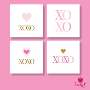 Étiquettes cadeaux d’amour ~ XO ~ Saint-Valentin ~ Tous les jours ~ XOXO ~ Étiquettes cadeaux ~ Taille 3 x 3 pouces ~ Set de 20 ~ Choisissez vos designs