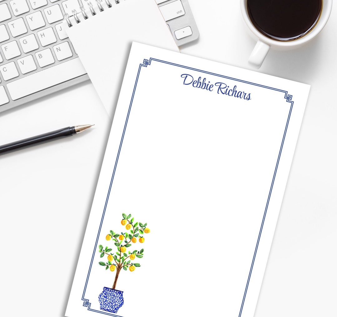 Floral and Botanical Notepads ~ 50 Page Notepad ~ Personalized Notepad ...