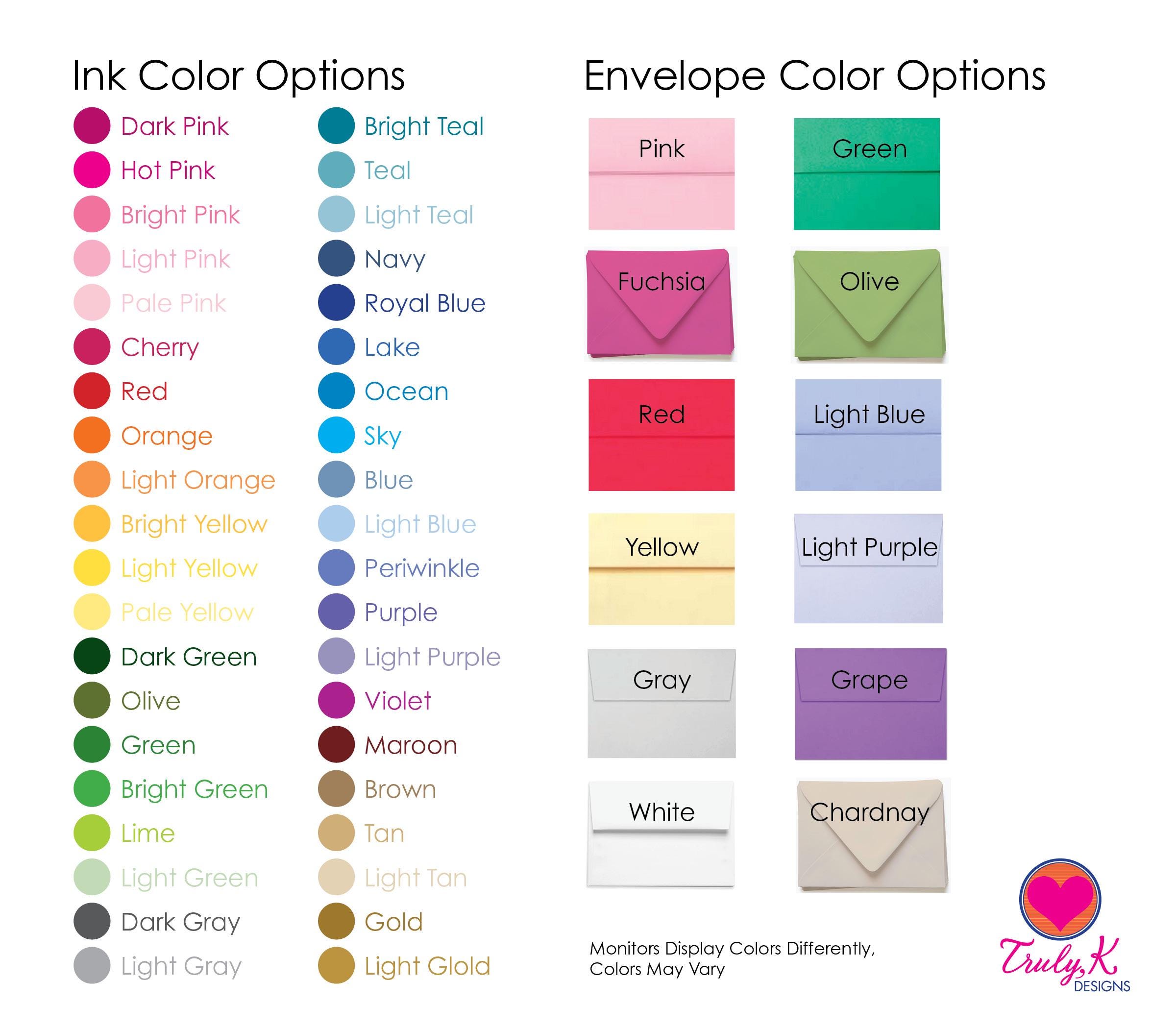 Personalized Stationery Flat Note Cards – Name & Frame A2 Size Set - Etsy