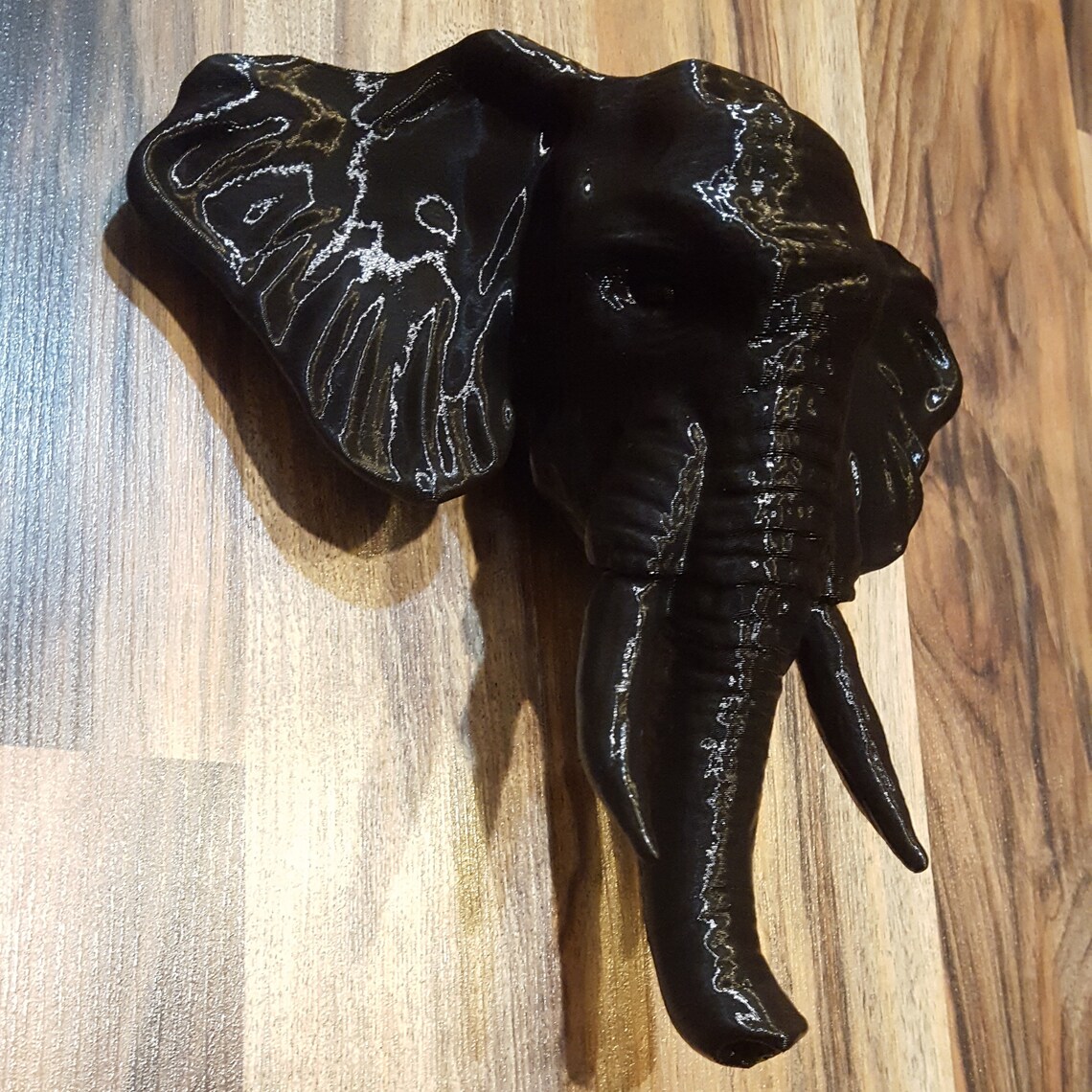 Elephant Head Wall Decor / 3 Piece Wall Art / 3d Printed Wall Etsy
