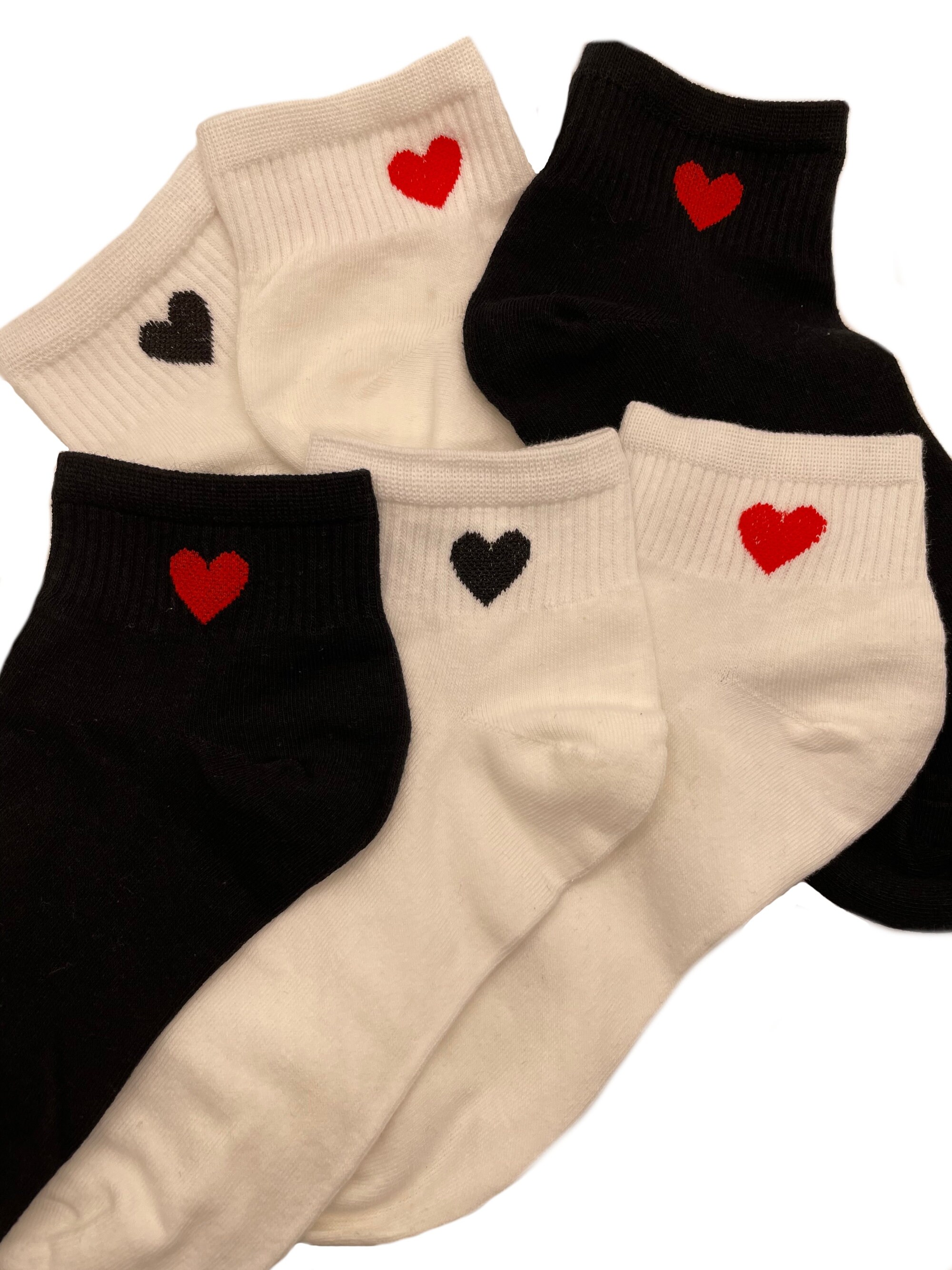 Heart Ankle Socks Women Etsy
