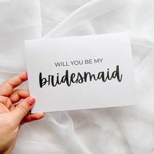 Serez-vous ma proposition de demoiselle d'honneur | Cartes de proposition de mariage | Cadeaux de mariage | Cadeau de proposition de demoiselle d'honneur | Carte personnalisée pour elle