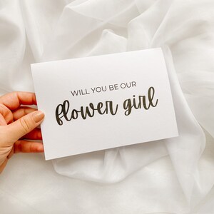 de proposition de demoiselle d'honneur | Cadeau de mariée | Fête de mariage | bouquetière | Serez-vous notre fille d'honneur | Future mariée | Carte personnalisée