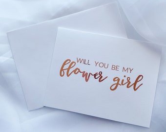 Flower Girl Proposal Card | Flower Girl | Bridal Party Proposal Gift | Wedding Party | Will You Be My Flower Girl | Bride to be | Be Mine