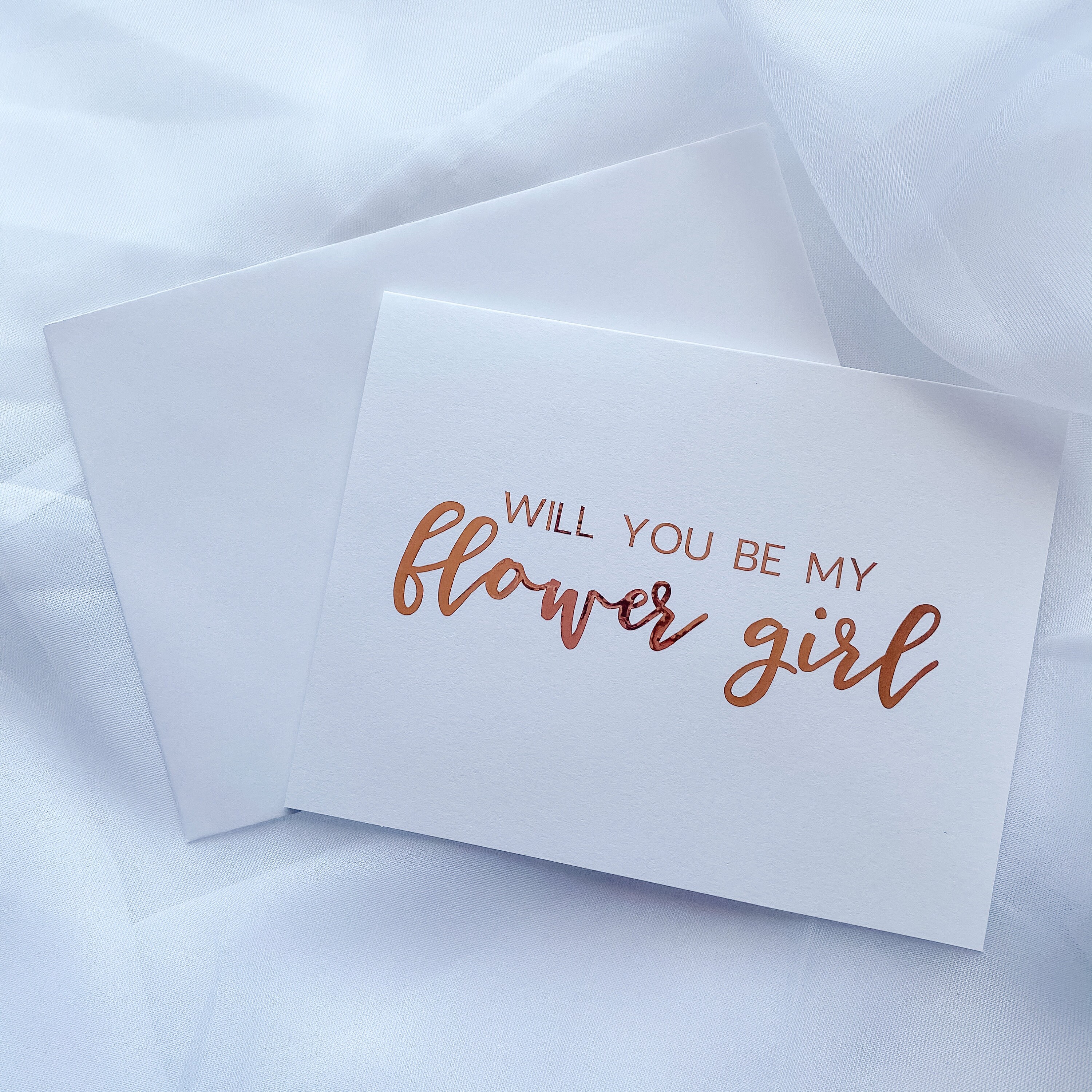Flower Girl Proposal Card Flower Girl Bridal Party Proposal Gift