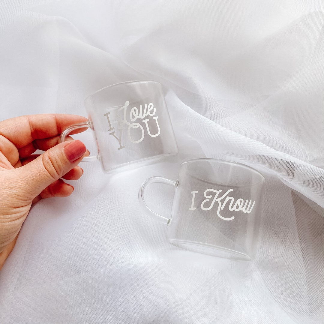 Glass Espresso Cup Set Custom Engagement Gift Housewarming Etsy