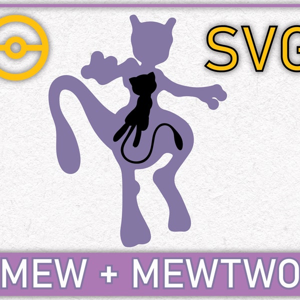 Mewtwo Svg - Etsy