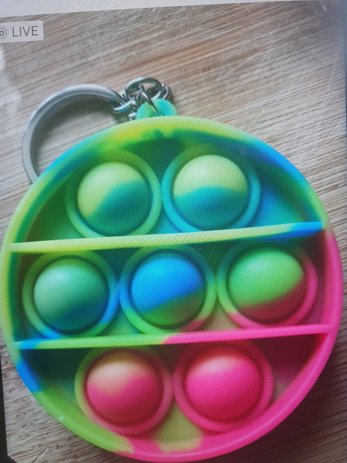 Mini pop it keychain fidget toy Etsy