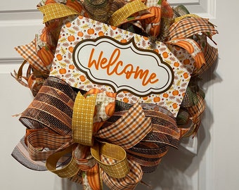 Fall Welcome Wreath