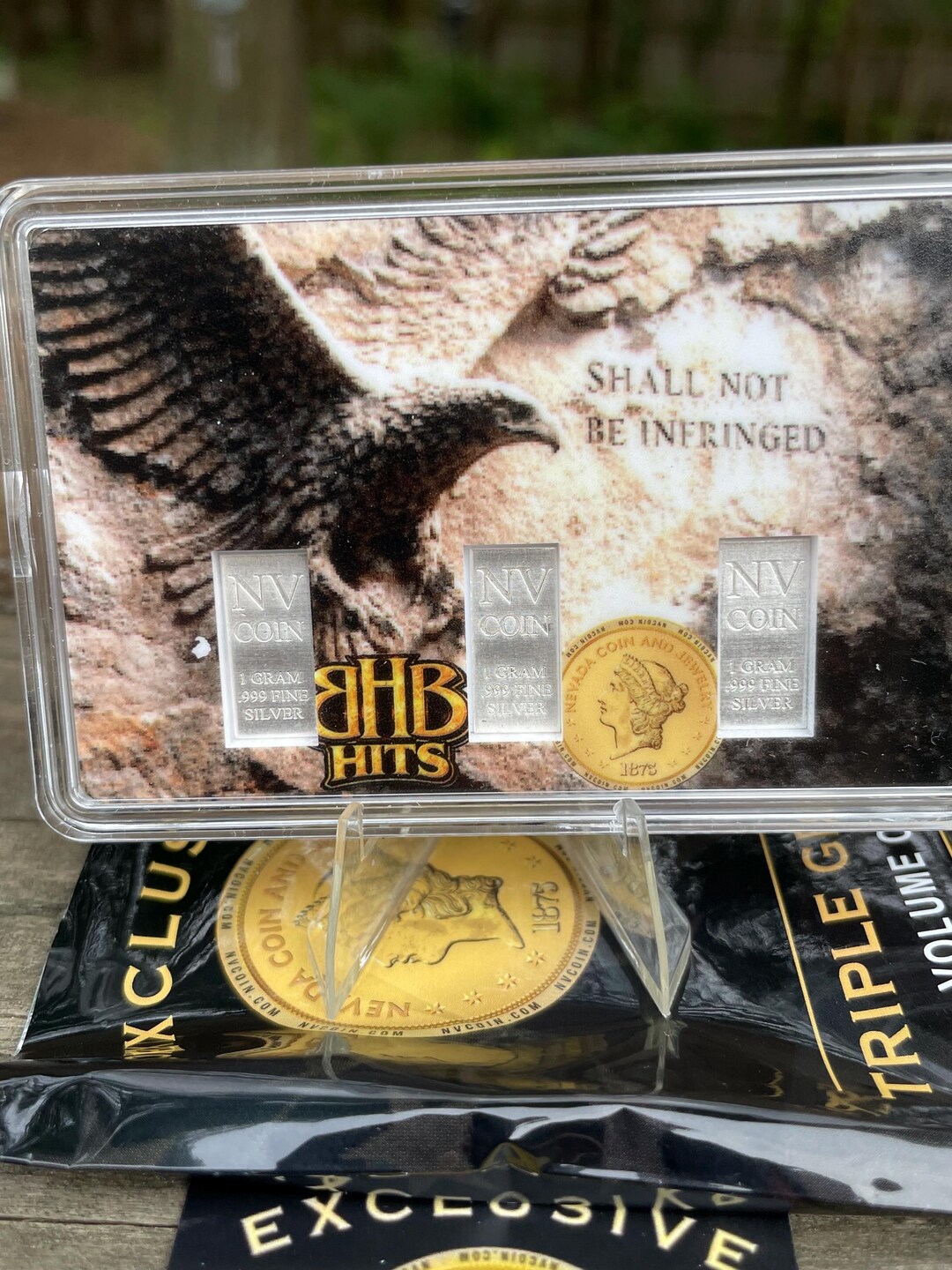 BHB Hits Triple Grams Vol 1 NV Coin 3x1g .999 Silver Bar Display Set - Etsy