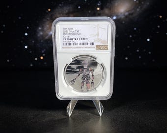 SILVER .999 1oz Coin - Star Wars Mandalorian IG-11 2021 NGC Certified PF70 First Release