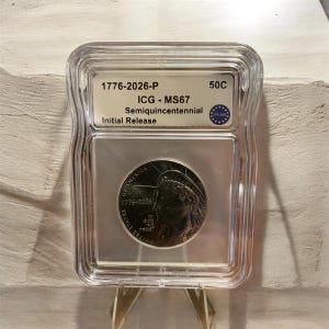 2026-P Semiquincentennial Half Dollar ICG MS67 INITIAL RELEASE