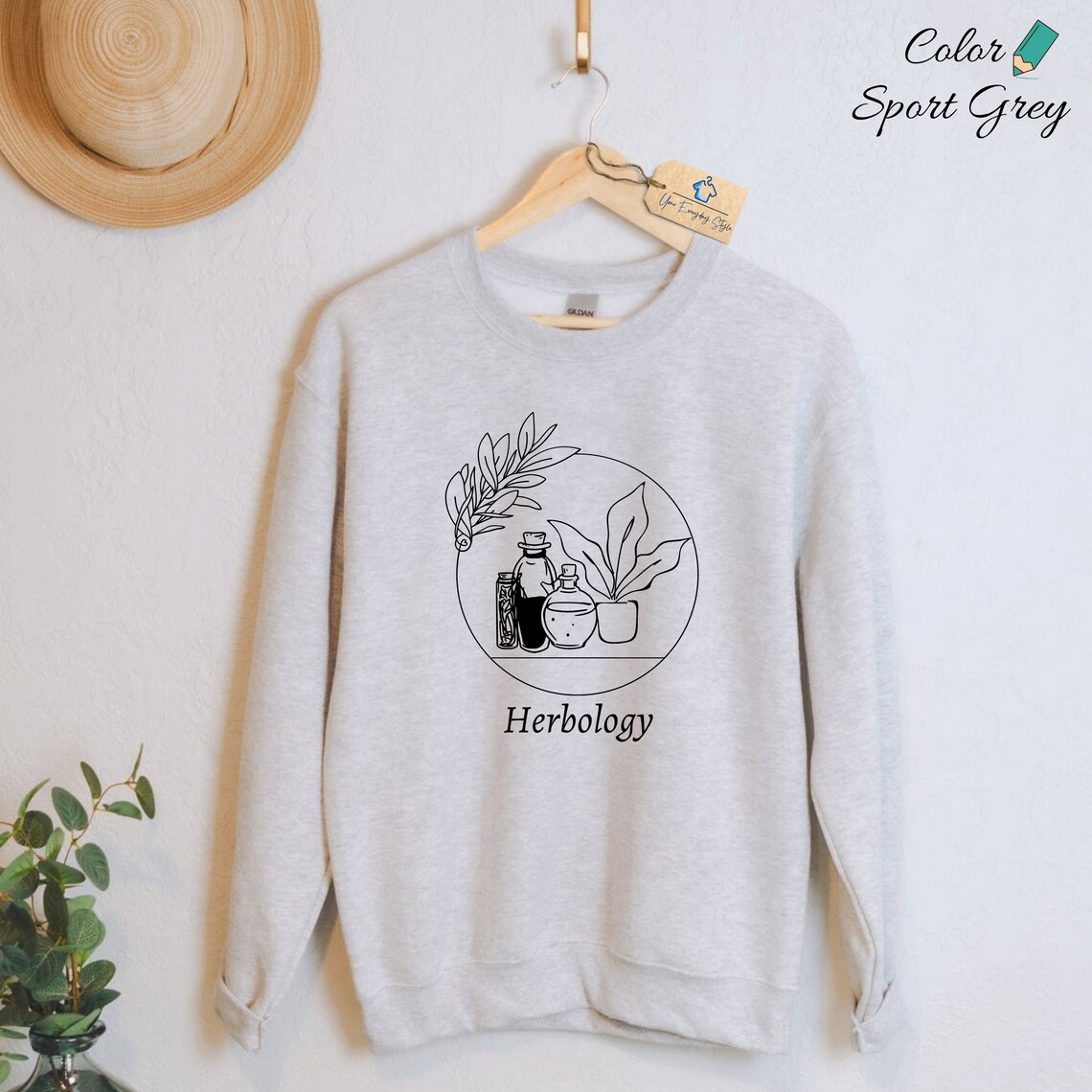etsy herbology sweatshirt