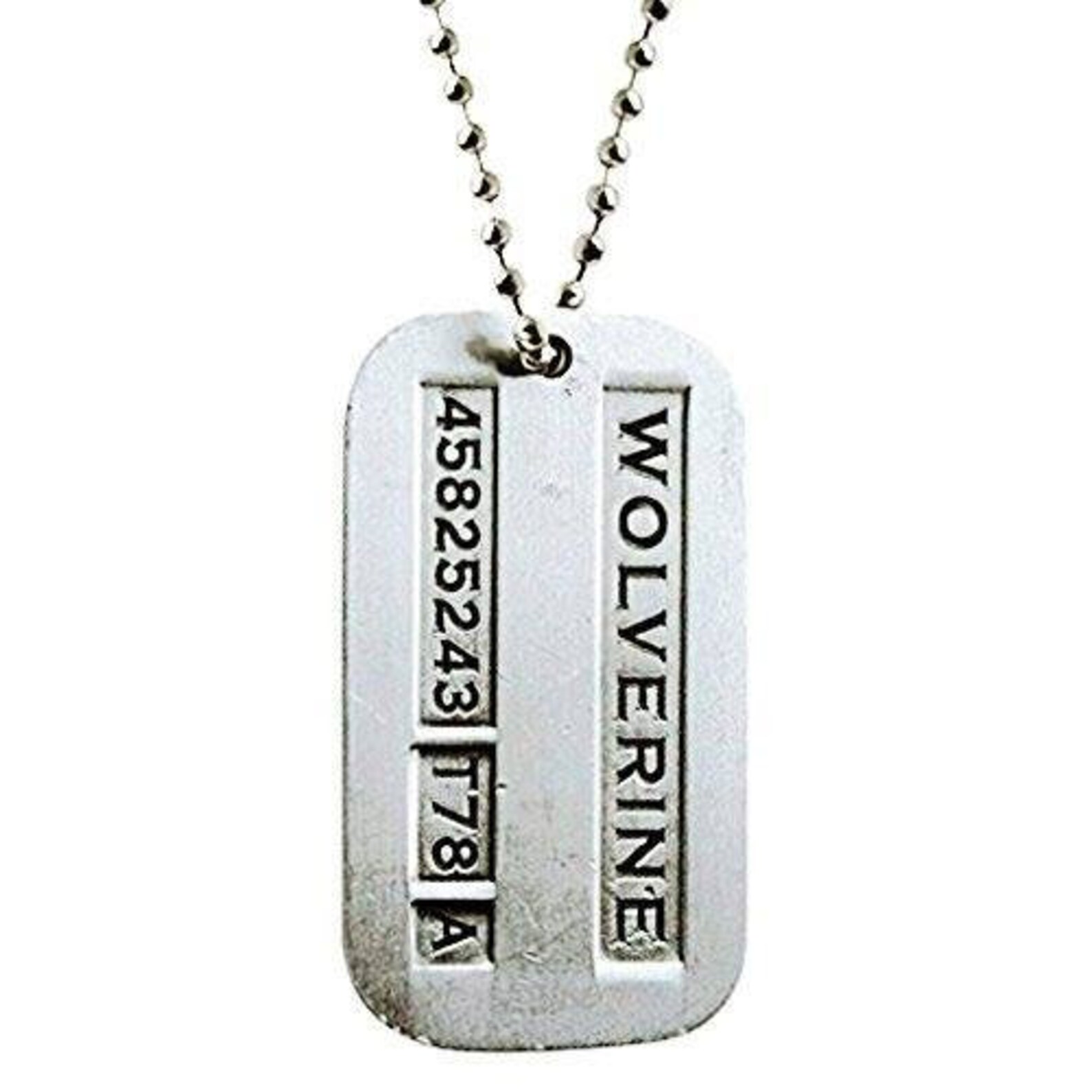 Wolverine Necklace Pendant chain Dog Tag Logan xmen xmen Etsy