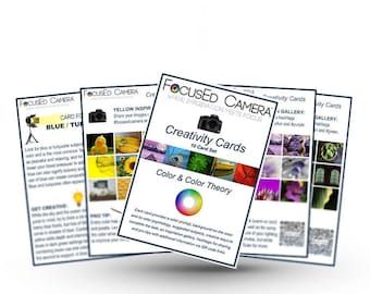 Tarjetas de creatividad fotográfica - Inspiración - Ideas - Hojas de trucos - ¡Aprenda la teoría del color! Juego de 10 tarjetas para fotógrafos o estudiantes - DESCARGAR
