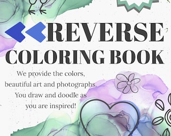 LIBRO PARA COLOREAR INVERSO - 28 páginas - Libro de dibujo Doodle - Tema de texturas - Descarga digital para diversión instantánea