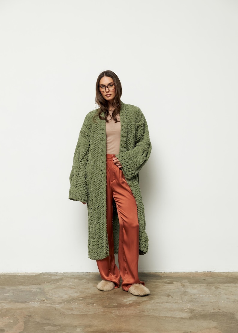 Anemone Long Knitted Cardigan main image 1