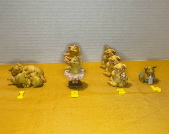 Pigsville 1992 Figurina Maiale (1-4)