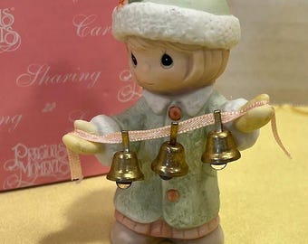 Adorno navideño "Las campanas de Navidad están sonando" de Precious Moments (321)