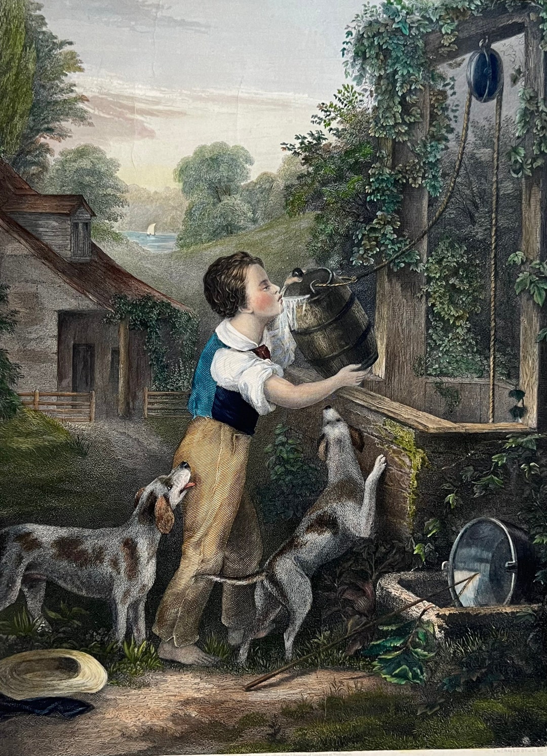 1872 Rare Original the Old Oaken Bucket Poem Etsy