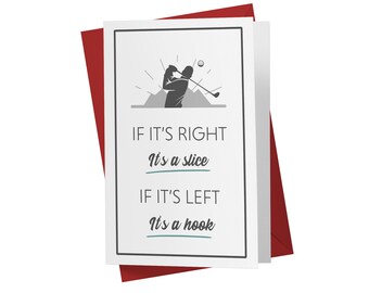 Golfeur Carte Anniversaire Etsy