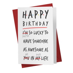 Funny Birthday Card, Large 5.5x8.5 inches Husband Birthday Card, Boyfriend Birthday Card, Birthday Card For Him, Birthday Card For Boyfriend