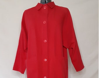 1980s Red Cocoon Jacket