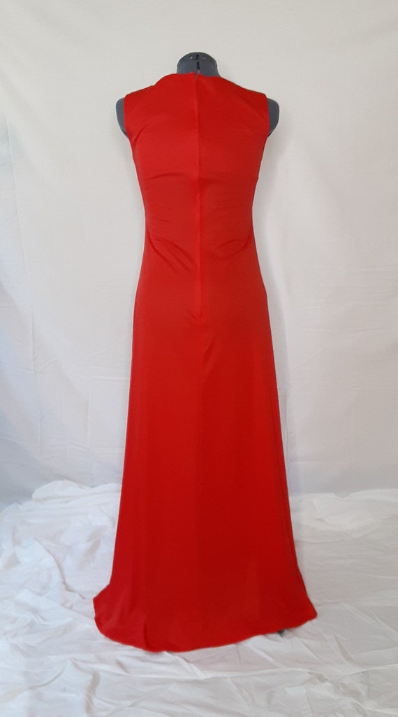 1970s Red Gown - image 5
