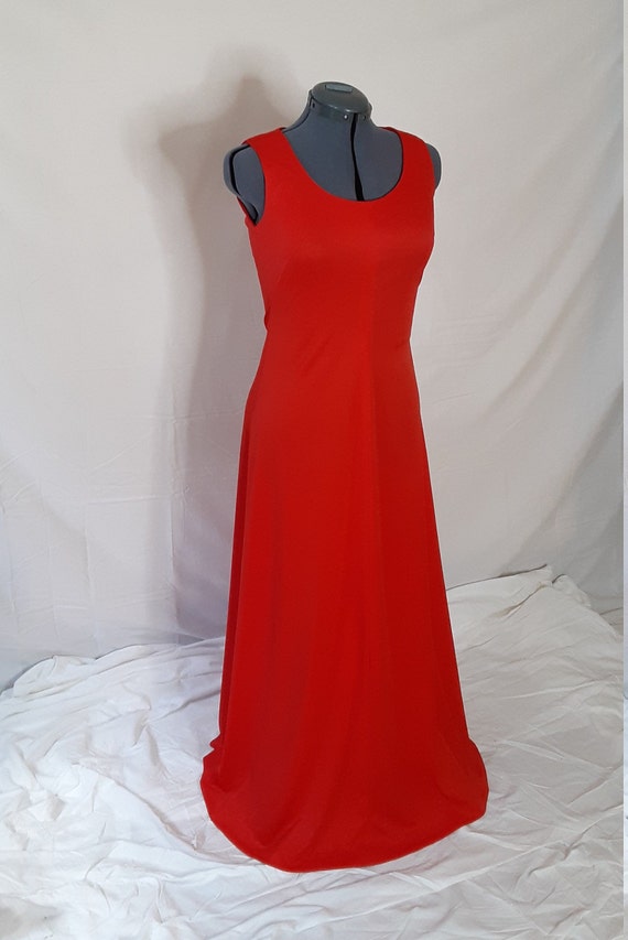 1970s Red Gown - image 3
