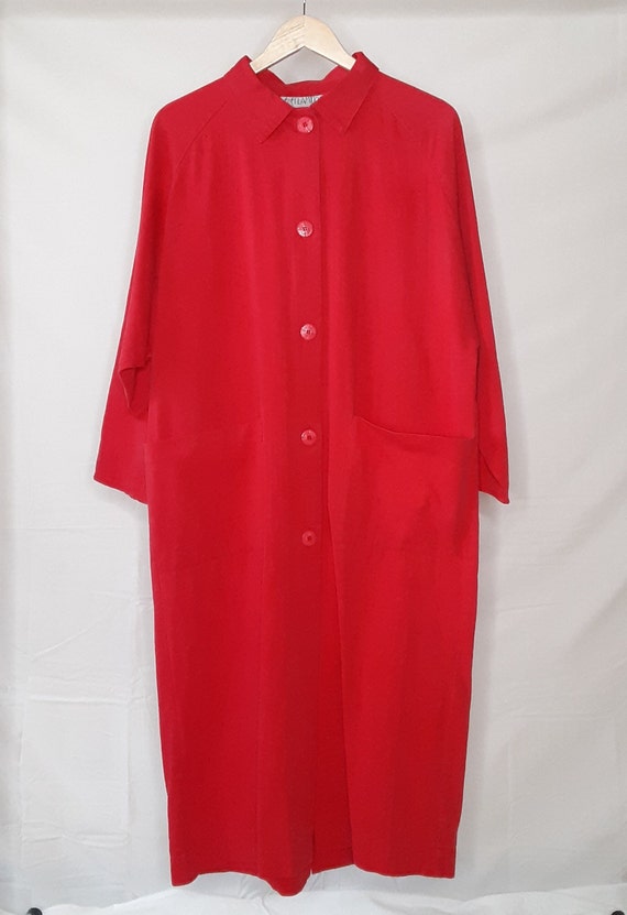 1980s Red Cocoon Jacket - image 6