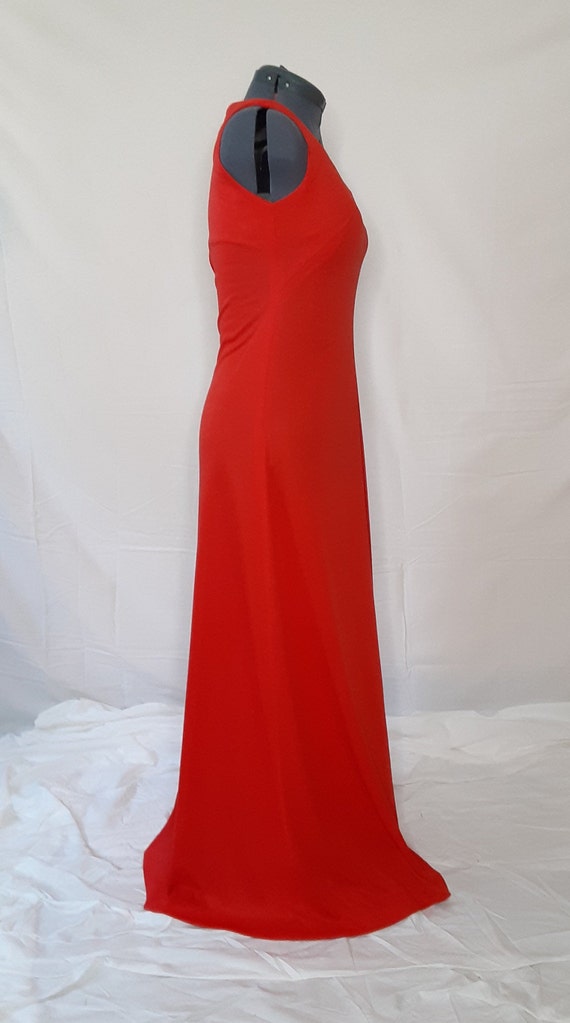 1970s Red Gown - image 4