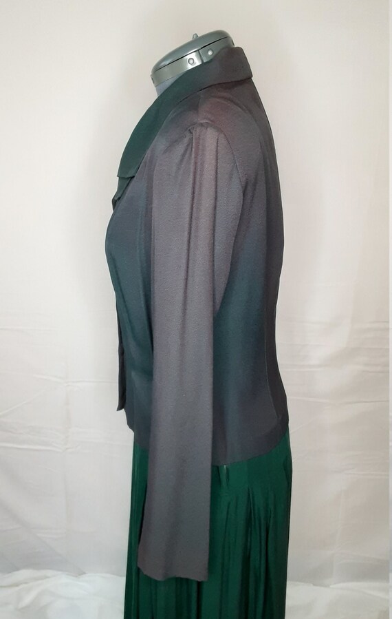 1990's Dark Green "Breakin' Loose" Blazer w/ Doub… - image 8