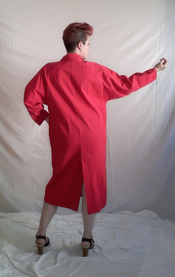 1980s Red Cocoon Jacket - image 5