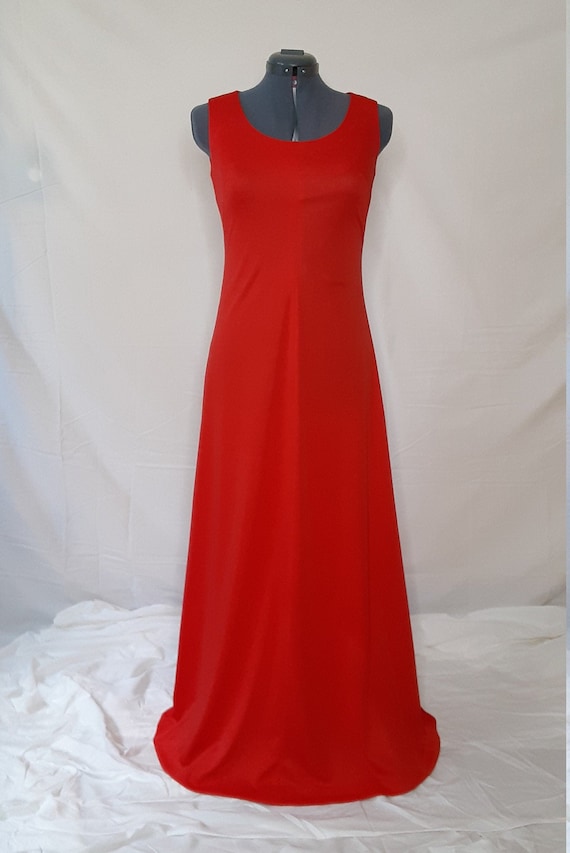 1970s Red Gown