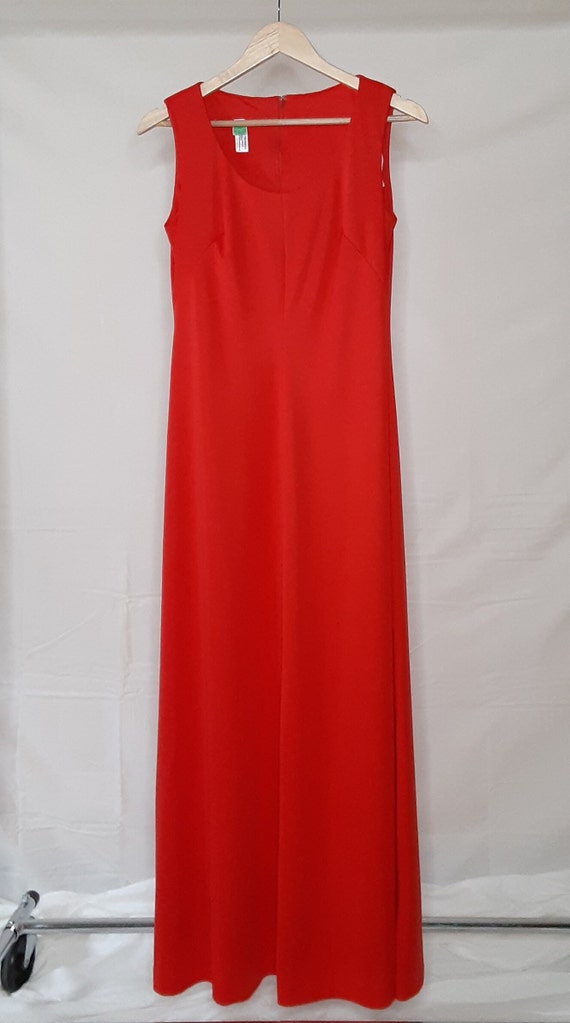 1970s Red Gown - image 6