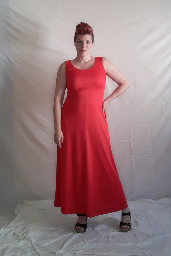 1970s Red Gown - image 8