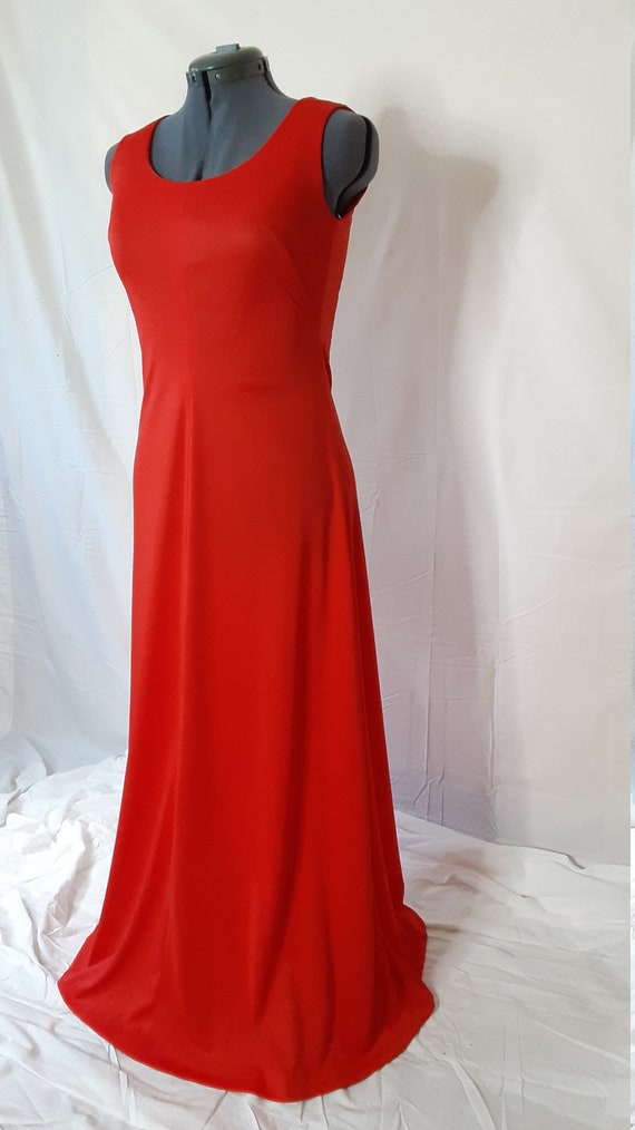 1970s Red Gown - image 2