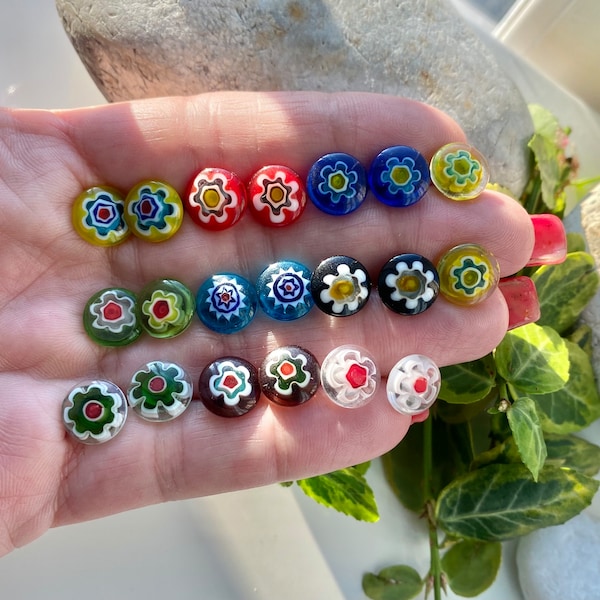 Puces d'oreilles Millefiori