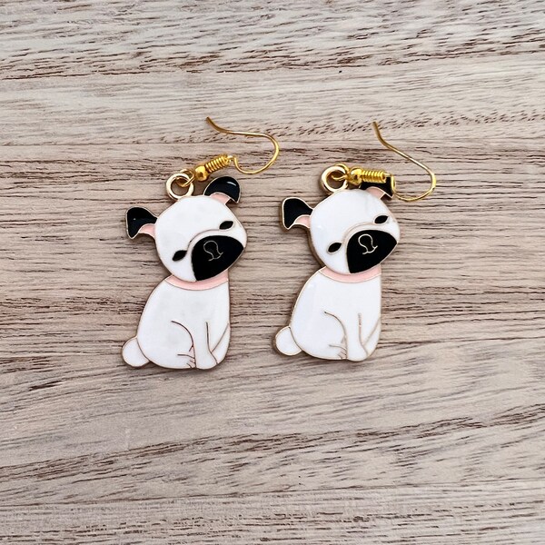 Pug Earrings