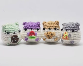 Mini Hungry Hamsters Crochet Pattern, Hamsters Amigurumi Pattern PDF