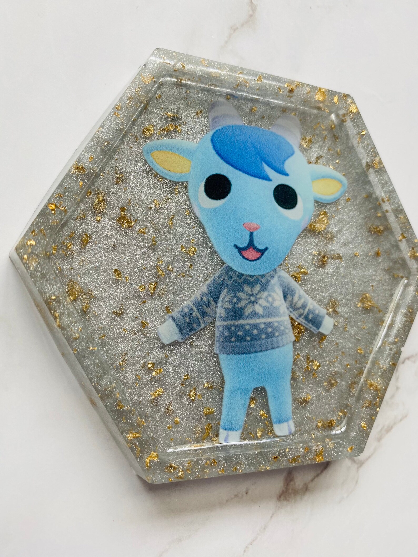 Sherb ACNH Inspired Sparkle Coaster Etsy